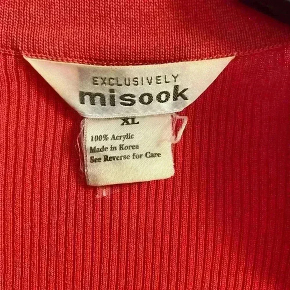 Exclusively misook women’s knit button up sweater cardigan, XL - Picture 5 of 5